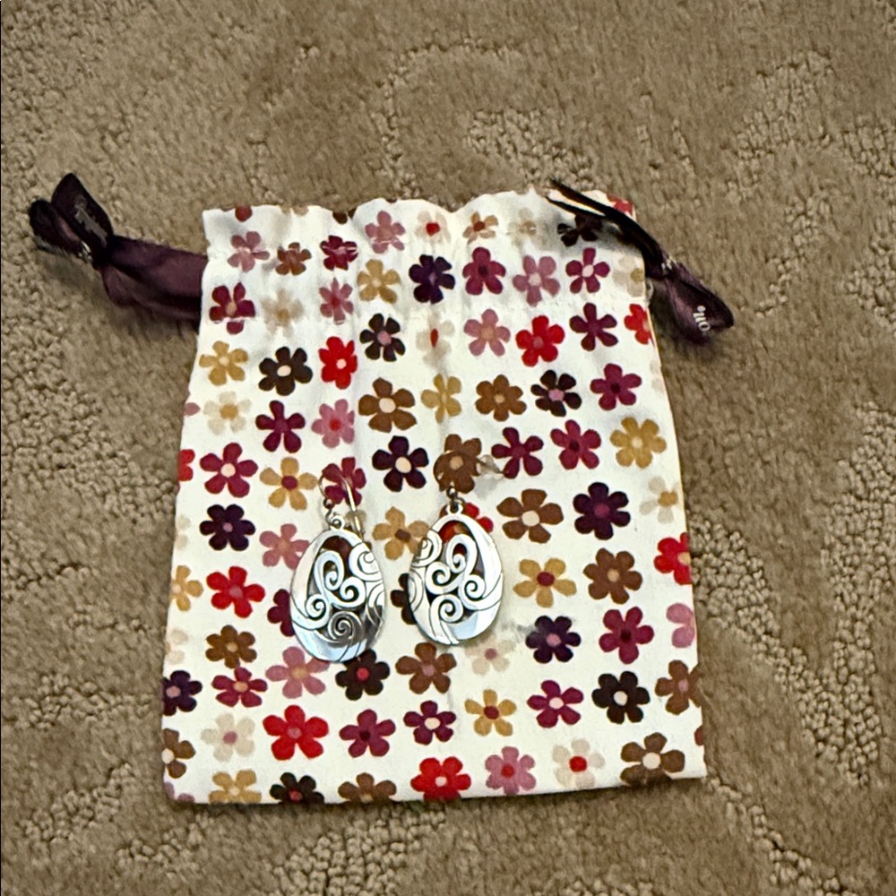 Brighton Silver Swirl Earrings